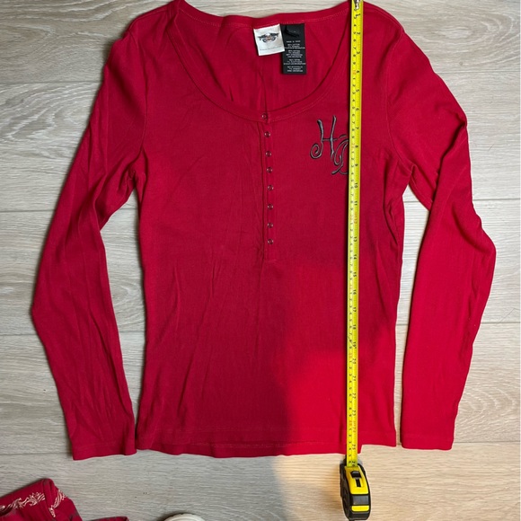 Harley-Davidson Red Pajamas Set Size Med - Picture 7 of 13